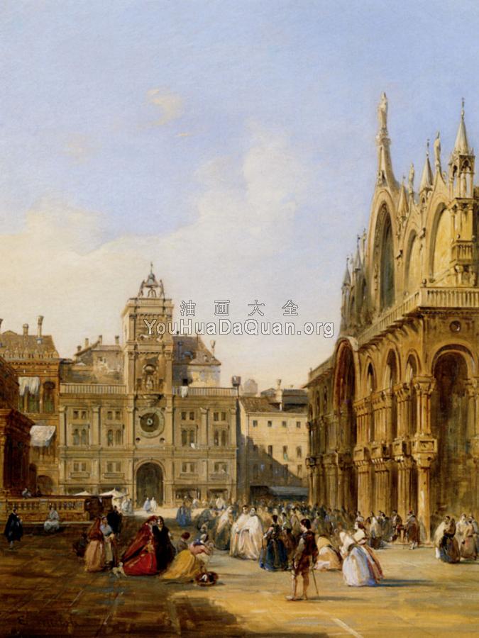 A View Of St Marks Square - 爱德华·普利切特